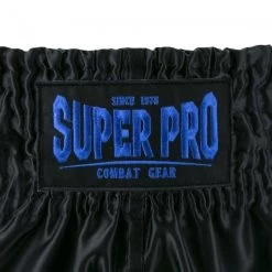 Super Pro Kickboks Broekje Brave Blauw -Fightstyle superpro kickboksbroekje brave blauw