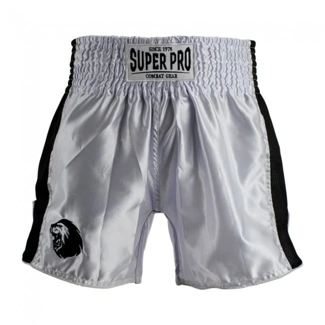 Super Pro Kickboks Broekje Brave Wit 2 Super Pro Kickboks Broekje Brave Wit - Afbeelding 2